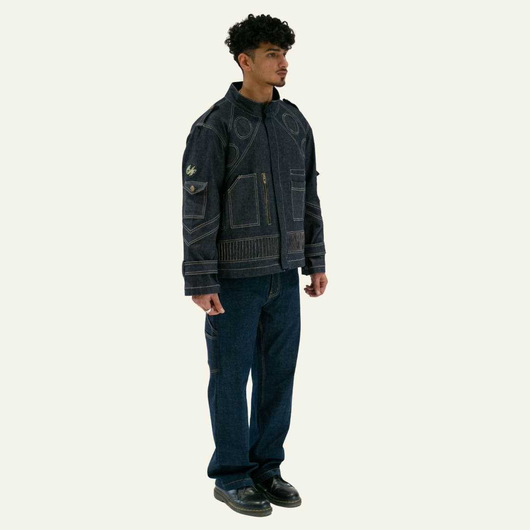 Blue Denim Space age Jacket by Old Gene