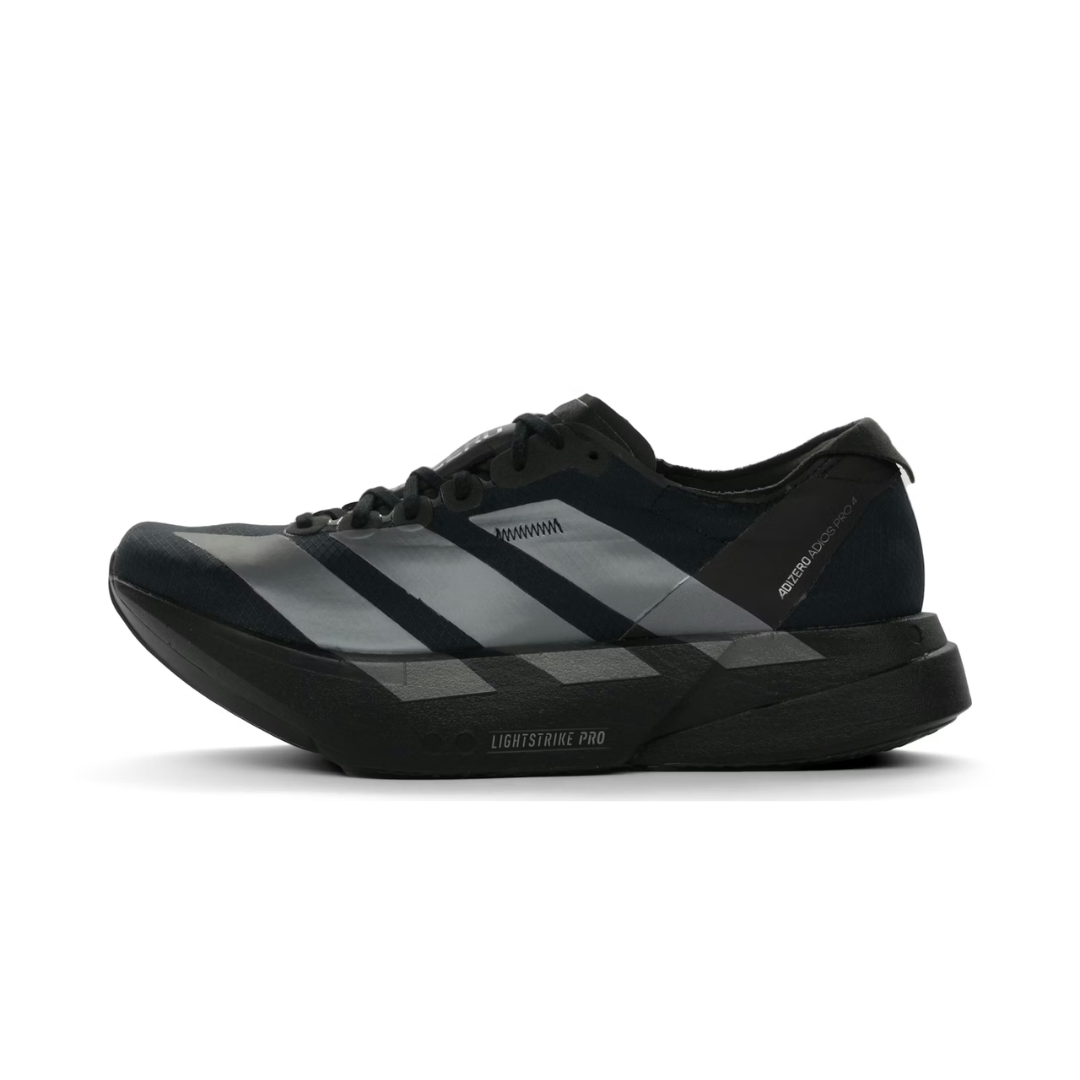 adidas Adizero Adios Pro 4 Core Black Iron Metallic Carbon by ADIDAS RUNNING