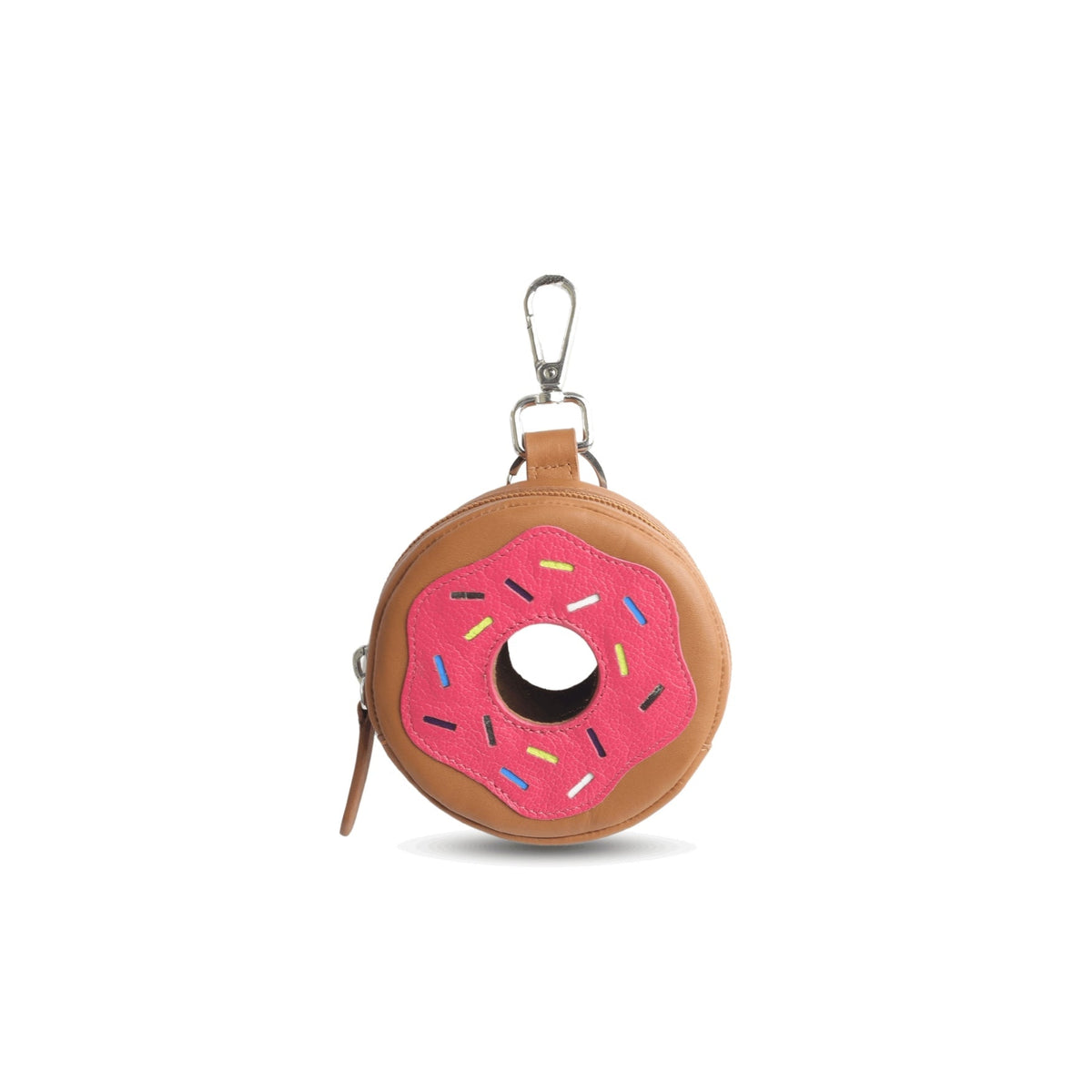 Donut Zipper Key Pouch by leather charms