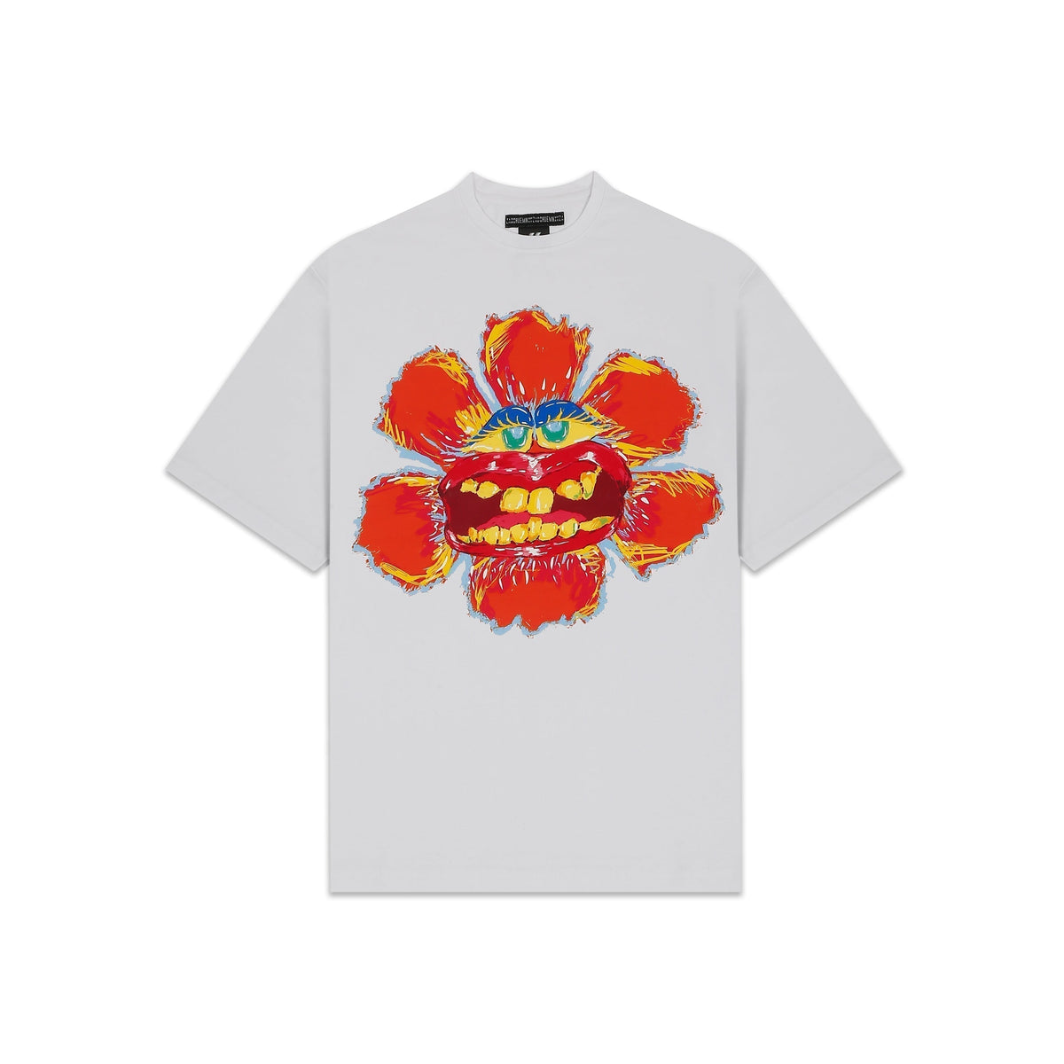Bright orange expressions t-shirt by HUEMN