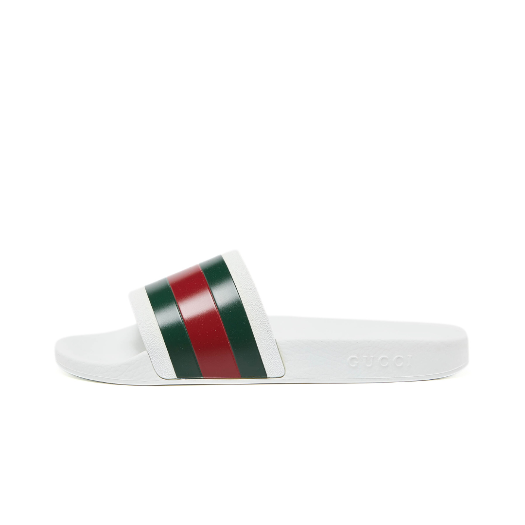 Gucci Pursuit Pool Slides White by Gucci