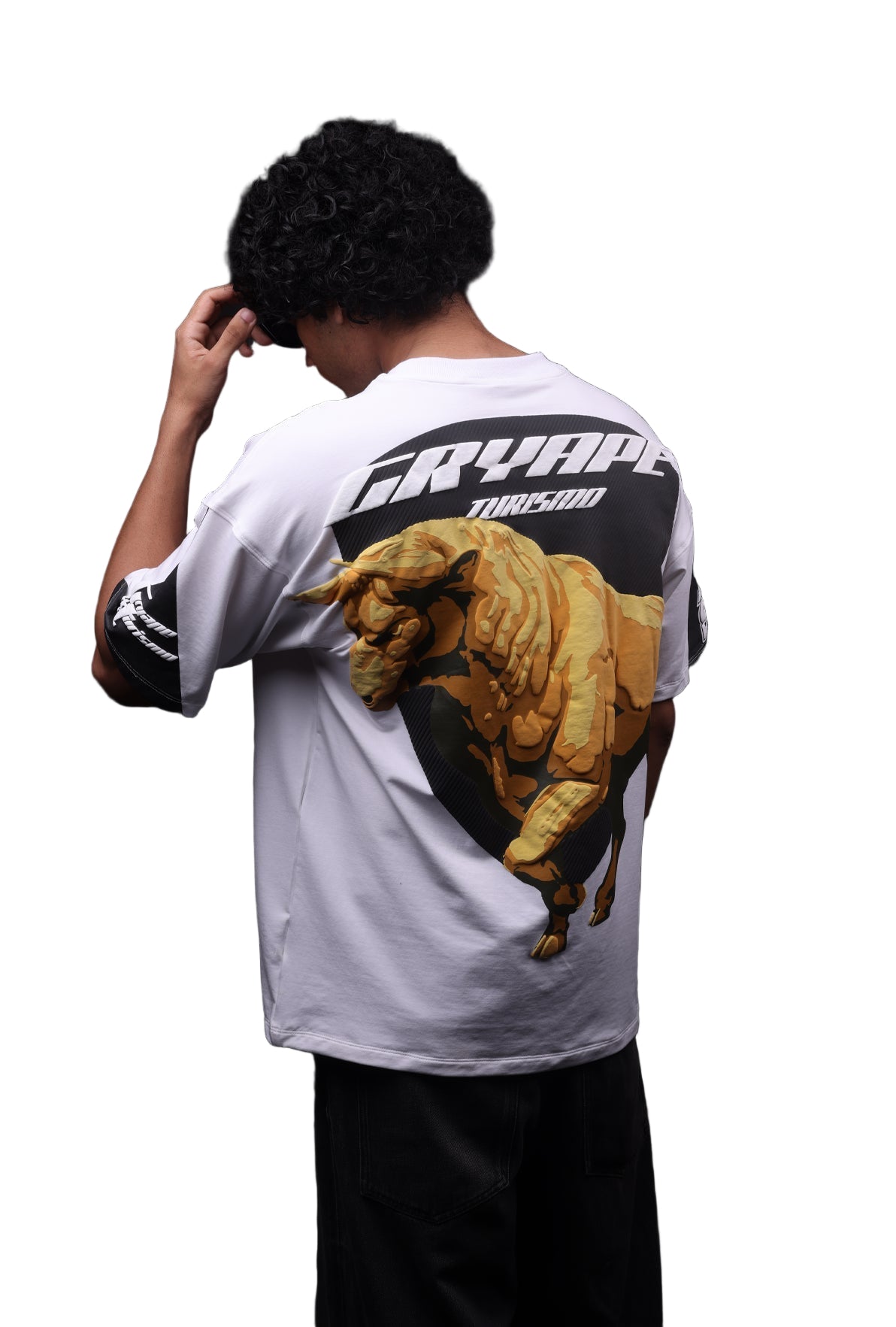 GT WHITE BULL T-SHIRT by GRYAPE