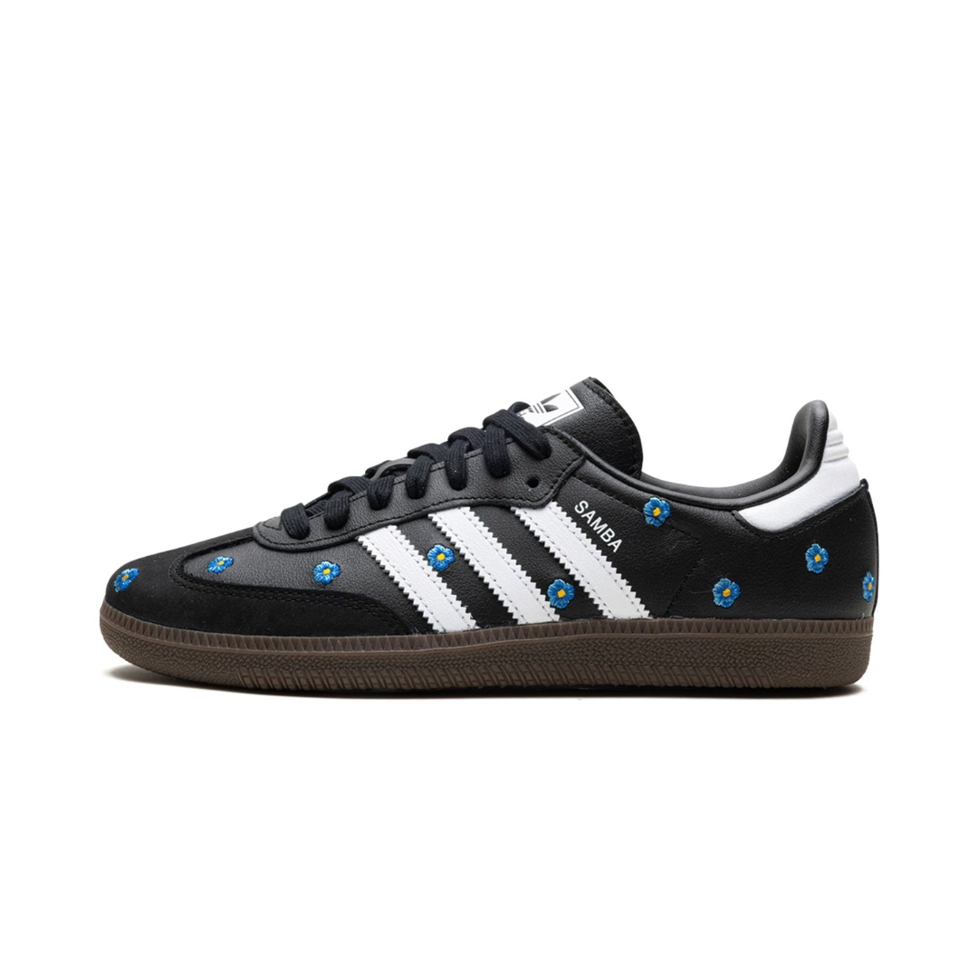 adidas Samba Light Blue Floral Core Black (W) by ADIDAS
