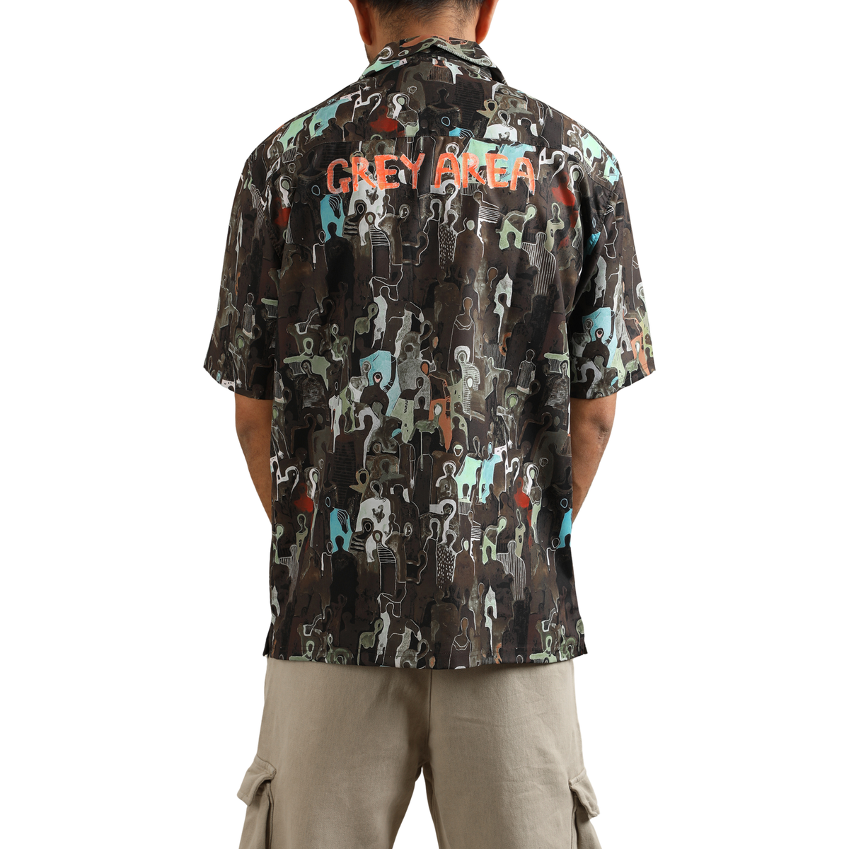 EARTHBOUND IMPRESSIONS CUBAN COLLAR SHIRT by GREY AREA