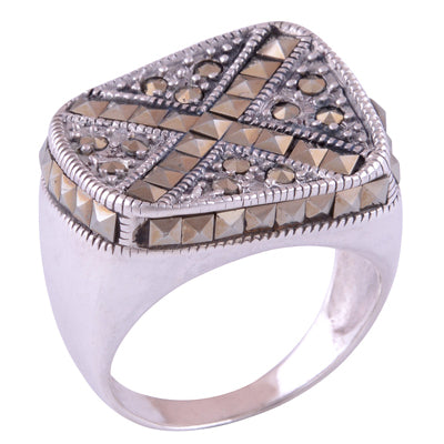 Marcasite 925 Sterling Silver Ring - main product photo (R1000253-8)