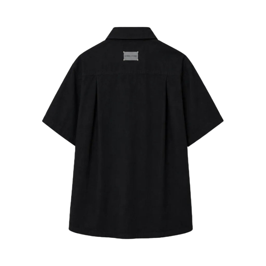 Stencil Farmland Shirt in Black [Unisex] by Beyond Extremes