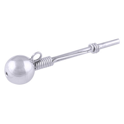 6.7gram Plain Silver Cocaine Pipe - R2500001-12