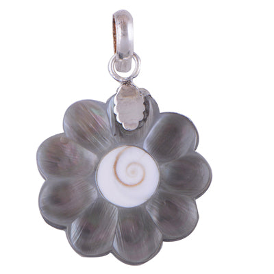 Shiva Eye, Shell 925 Sterling Silver Pendant - R100960-9