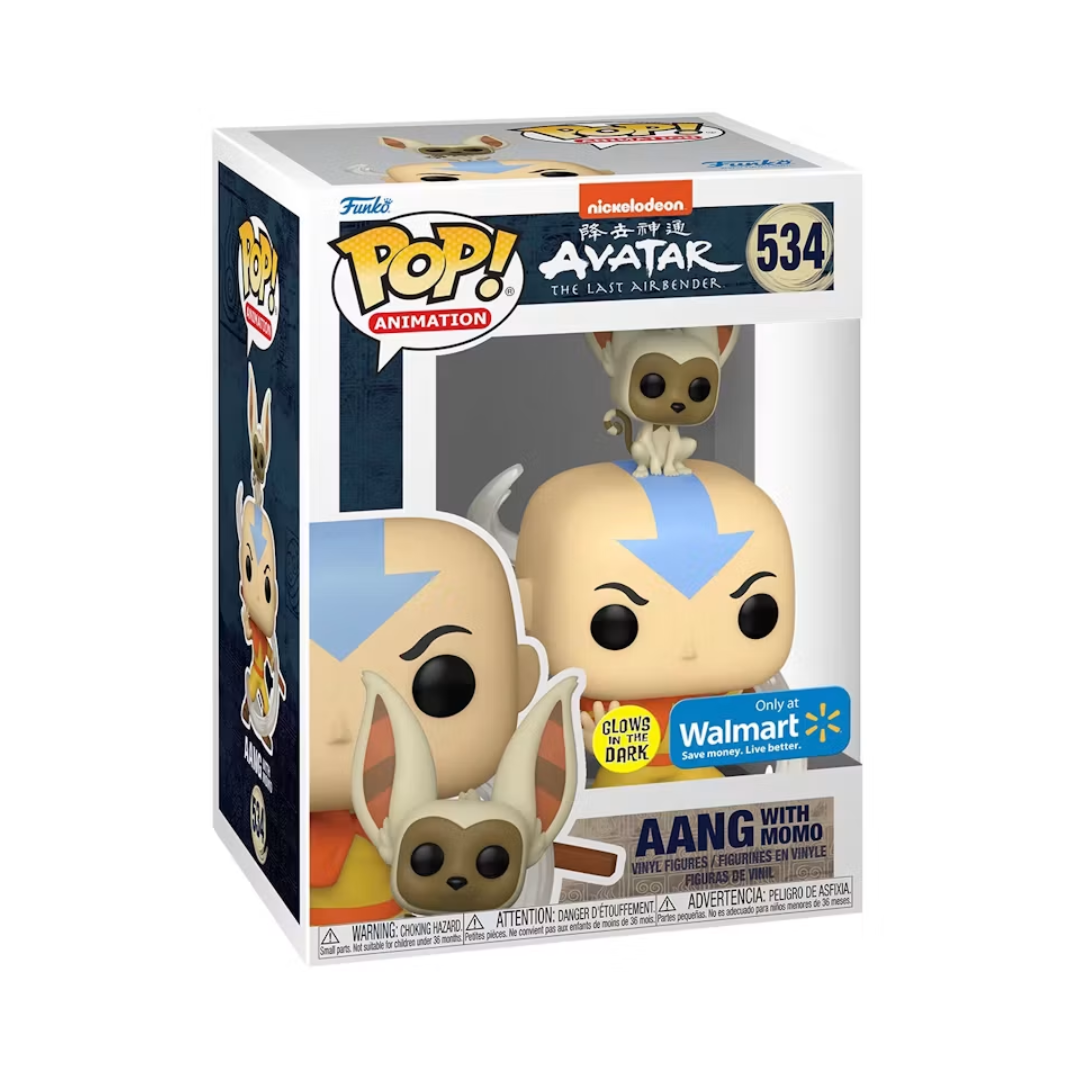 Funko Pop! Animation Avatar the Last Airbender Aang with Momo #534 by FUNKO