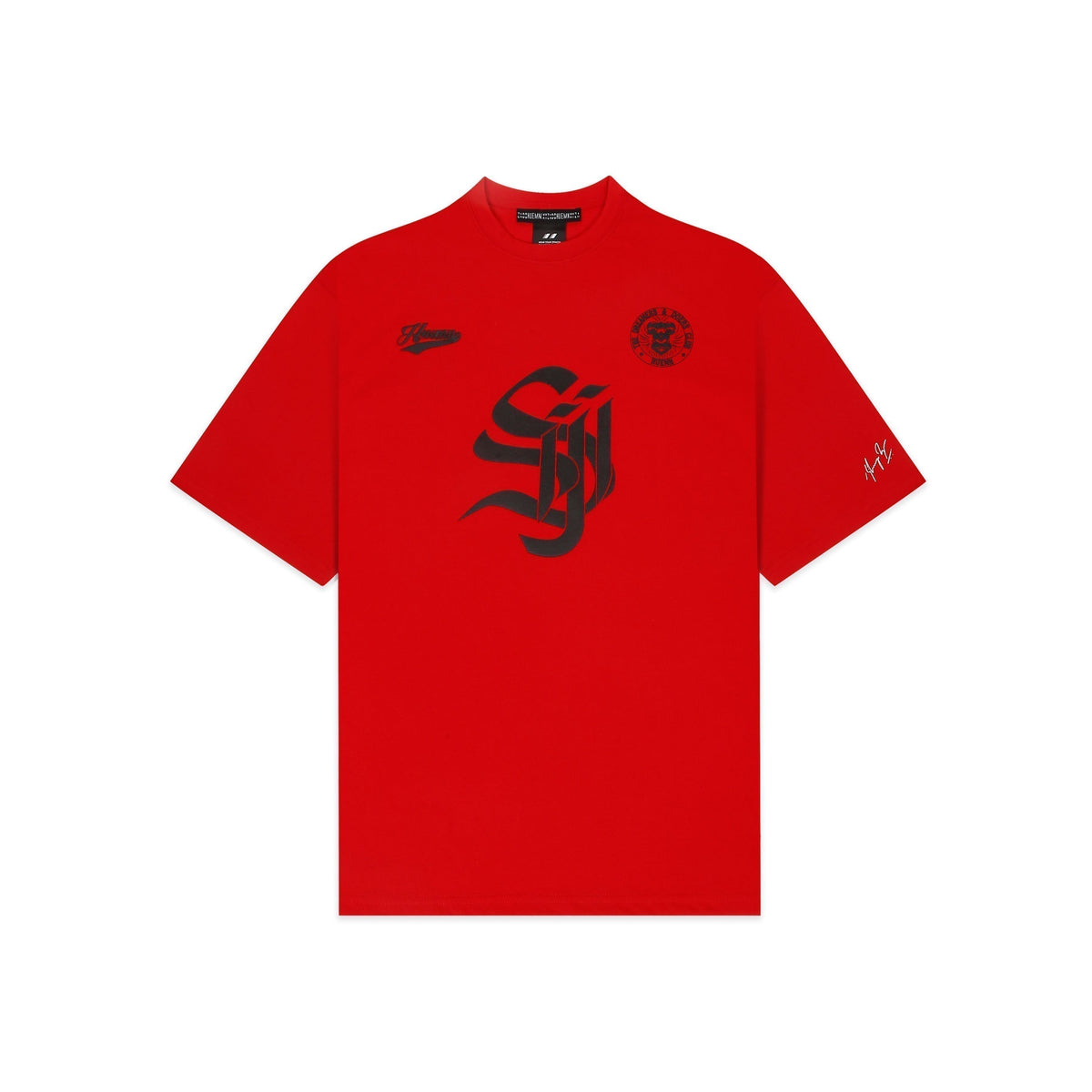 Shreyas Iyer x HUEMN 'SI' monogram T-shirt (Red) by HUEMN