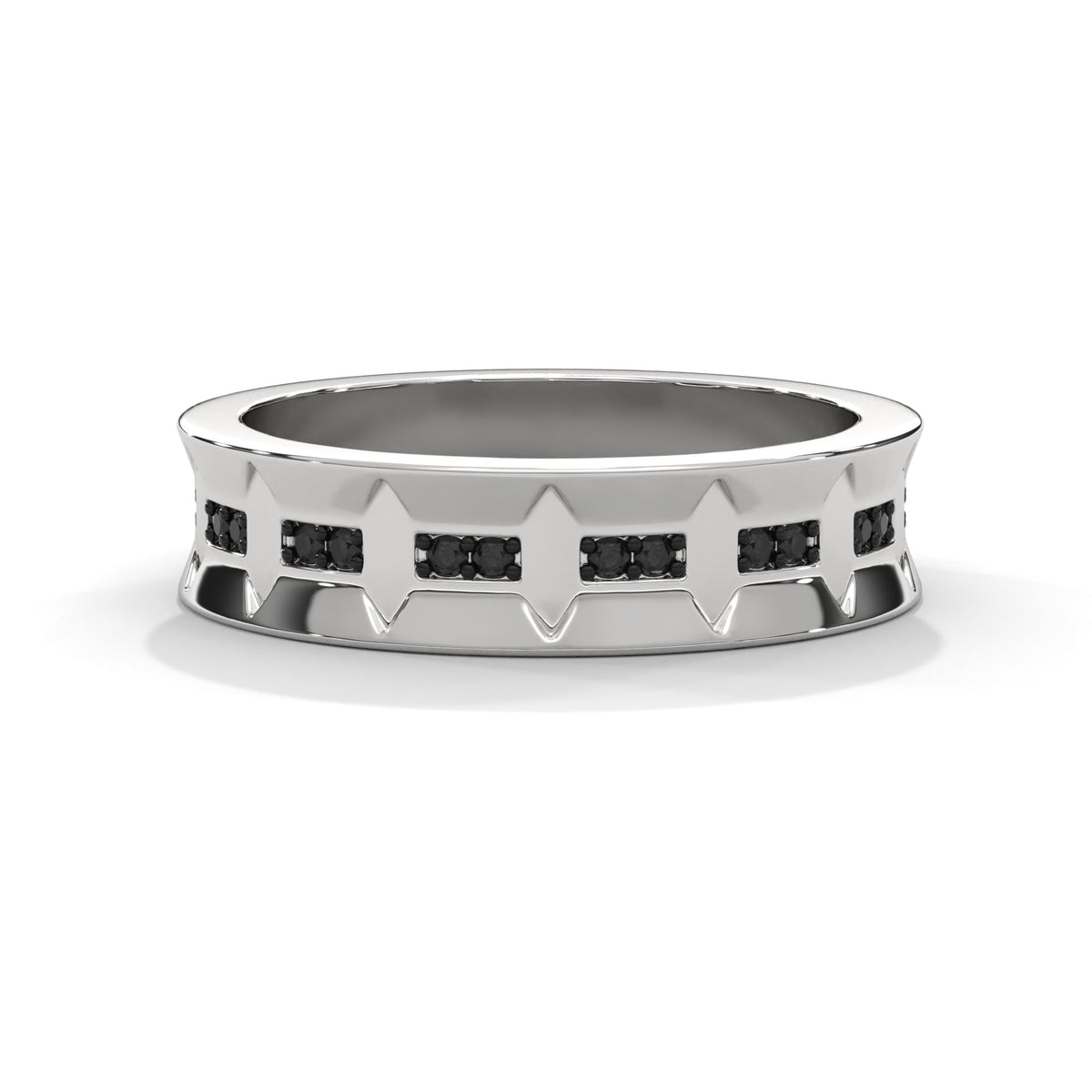 OBSIDIAN CROWN RING by The Noble Sculptor