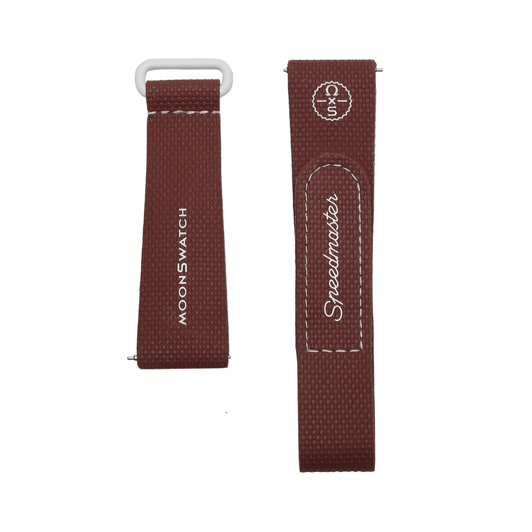 Swatch x Omega Bioceramic Moonswatch Bordeaux Light Grey Straps by Omega