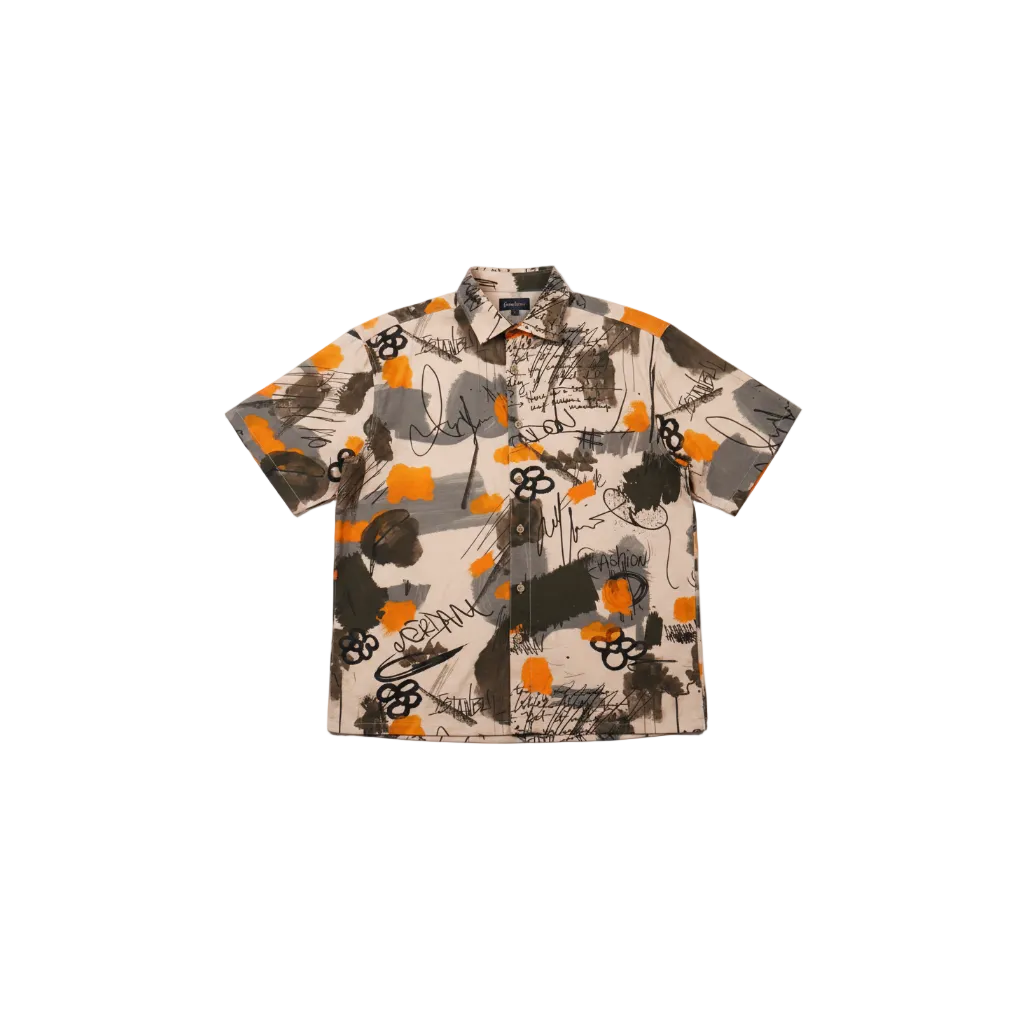 DESERT AMBER SKETCH PRINTED SHIRT by GREY AREA