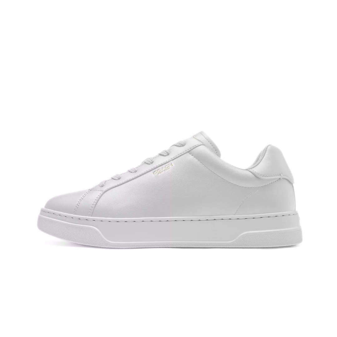 COACH High Line Sneaker smooth leather Optic White by COACH SNEAKER