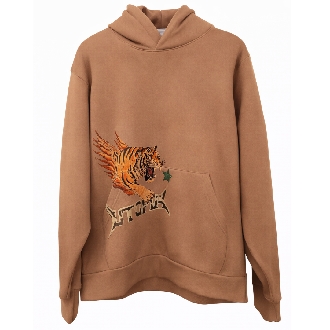 TRAVIS SCOTT UTOPIA CIRCUS MAXIMUS 2025 TOUR HOODIE	Brown by Travis Scott
