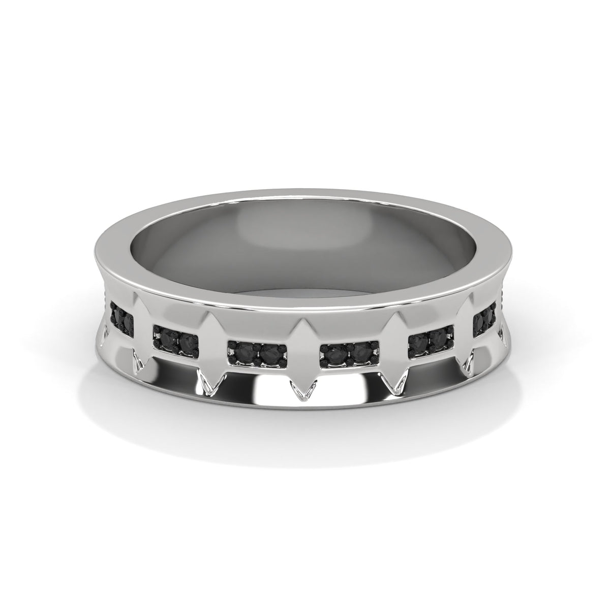 OBSIDIAN CROWN RING by The Noble Sculptor