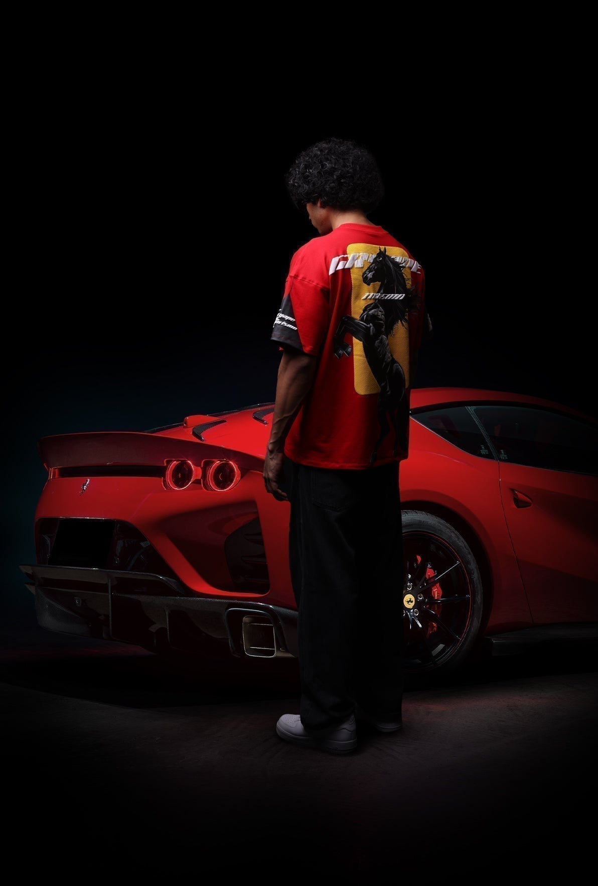 GT RED STALLION T-SHIRT by GRYAPE