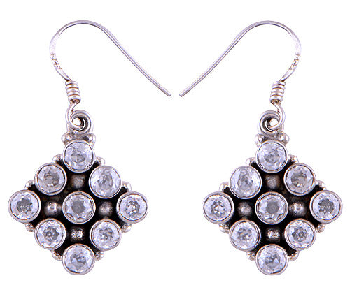 925 Sterling Silver White Cubic Zirconia Earrings - R3500022-3