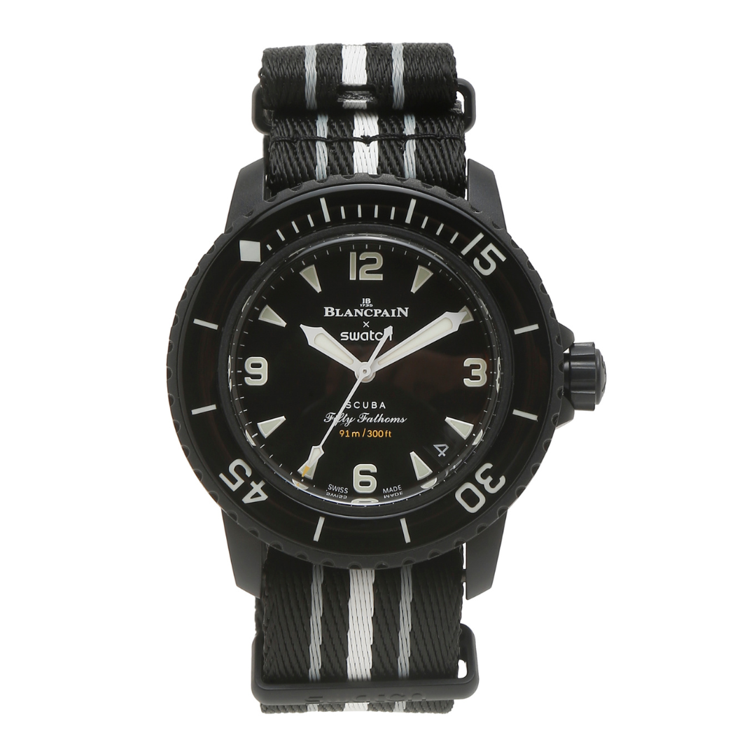 Swatch x Blancpain Bioceramic Scuba Fifty Fathoms Ocean of Storms by Swatch x Blancpain