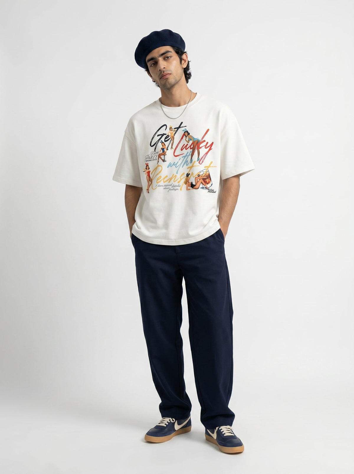 Get Lucky T-shirt - White by RECNSTRCT