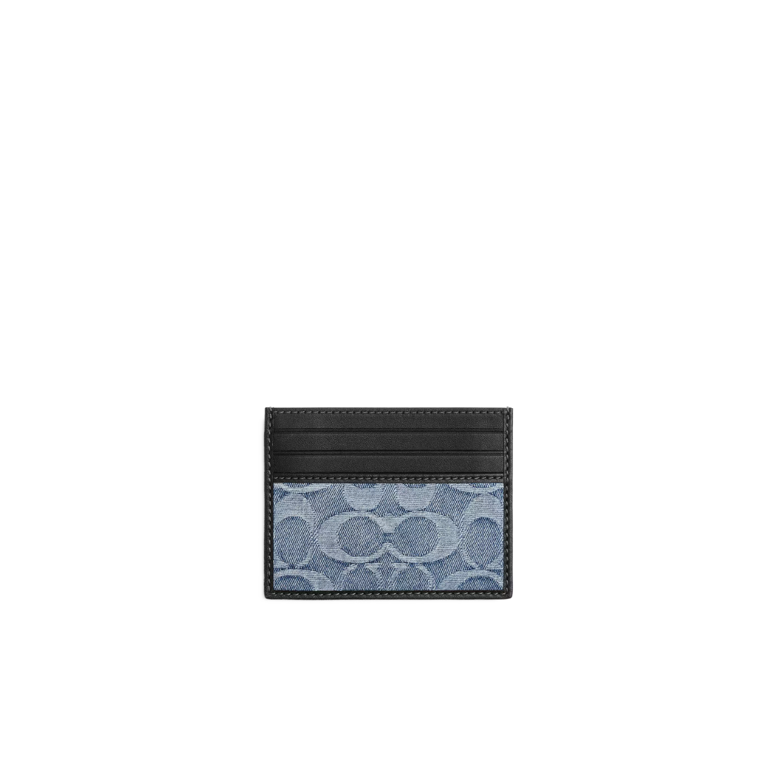 COACH Slim Id Card Case denim Light Indigo by COACH