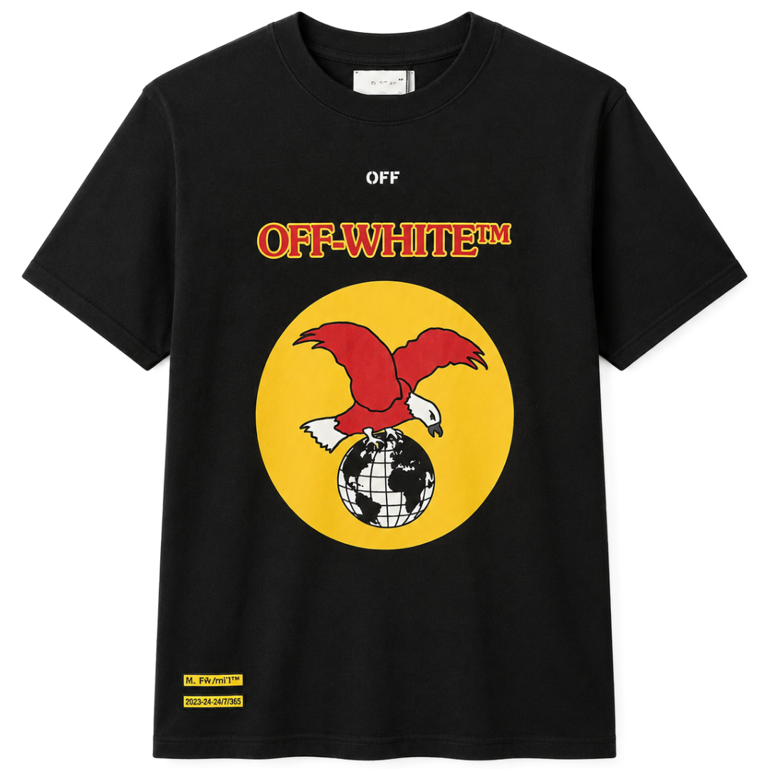 OFF WHITE OW EAGLE ARROW TEE BLACK by Off White