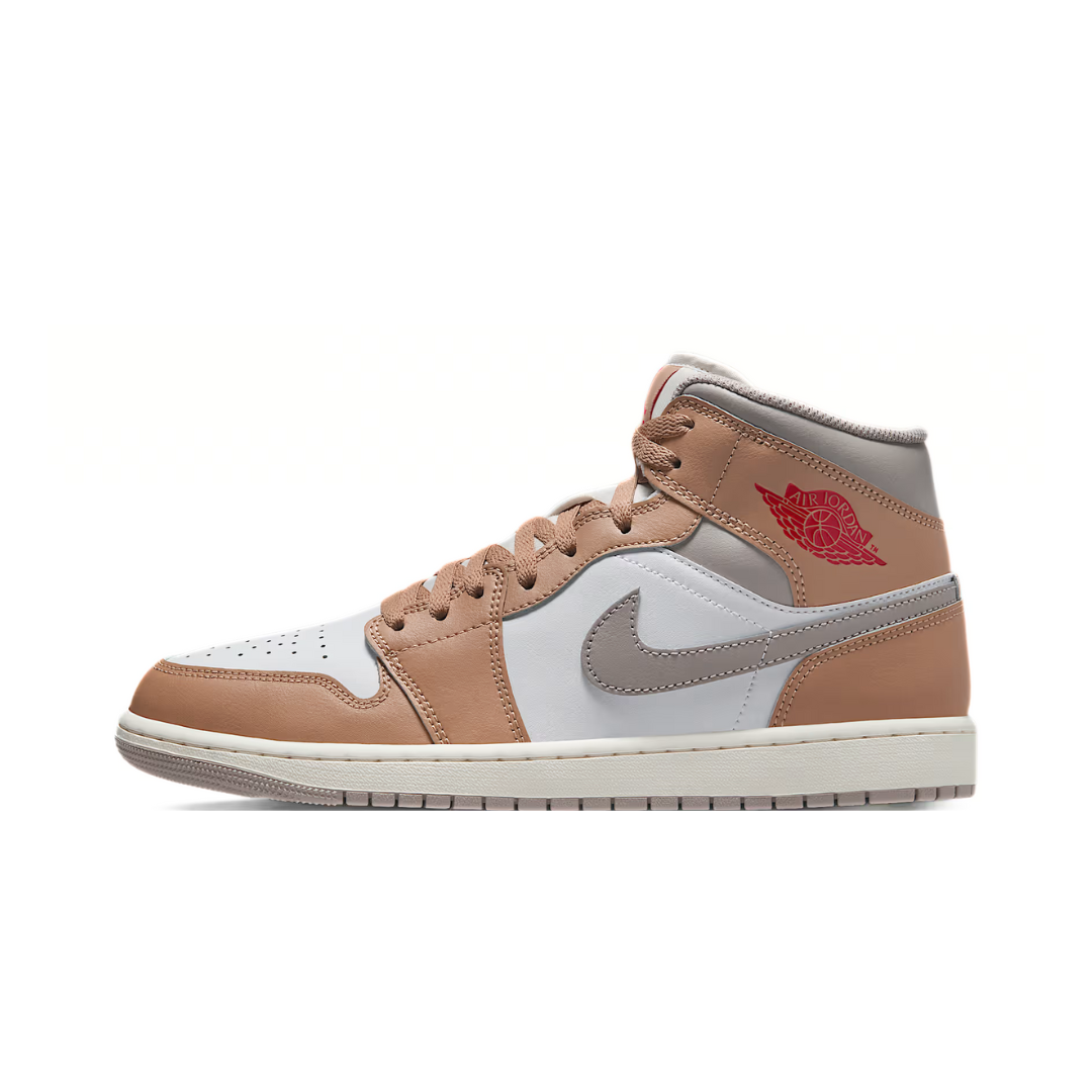 Jordan 1 Mid Rattan White College Grey by Nike Air Jordan