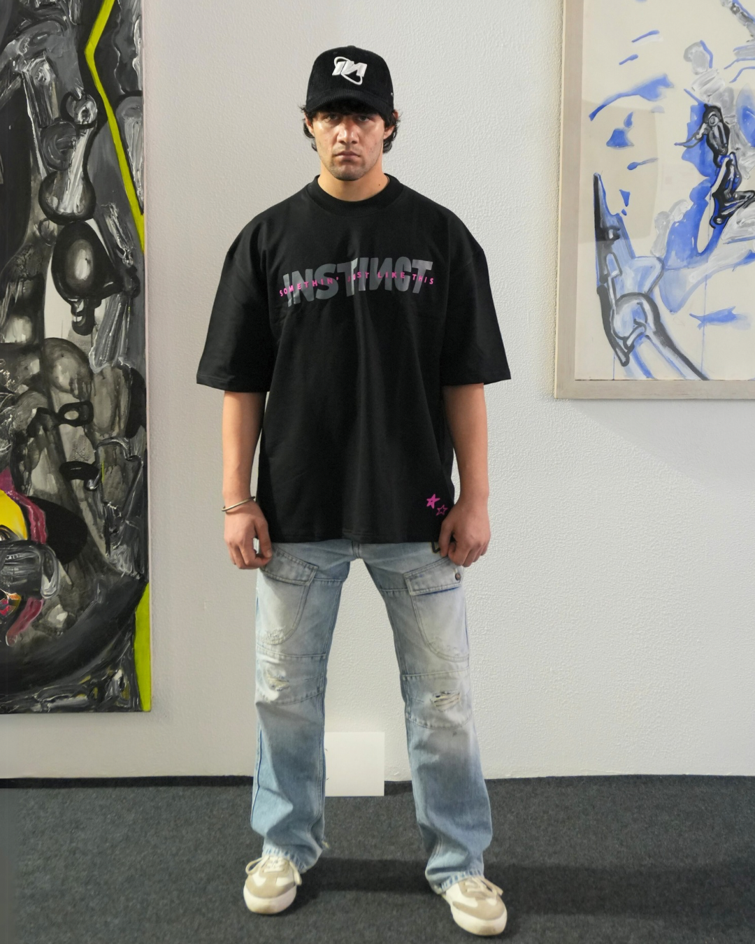 Just Like This Oversized T-Shirt -(Black) by Instinct First