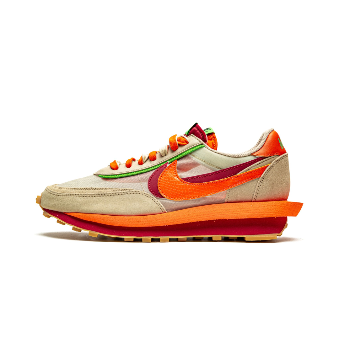 Nike LD Waffle sacai CLOT Kiss of Death Net Orange Blaze by NIKE