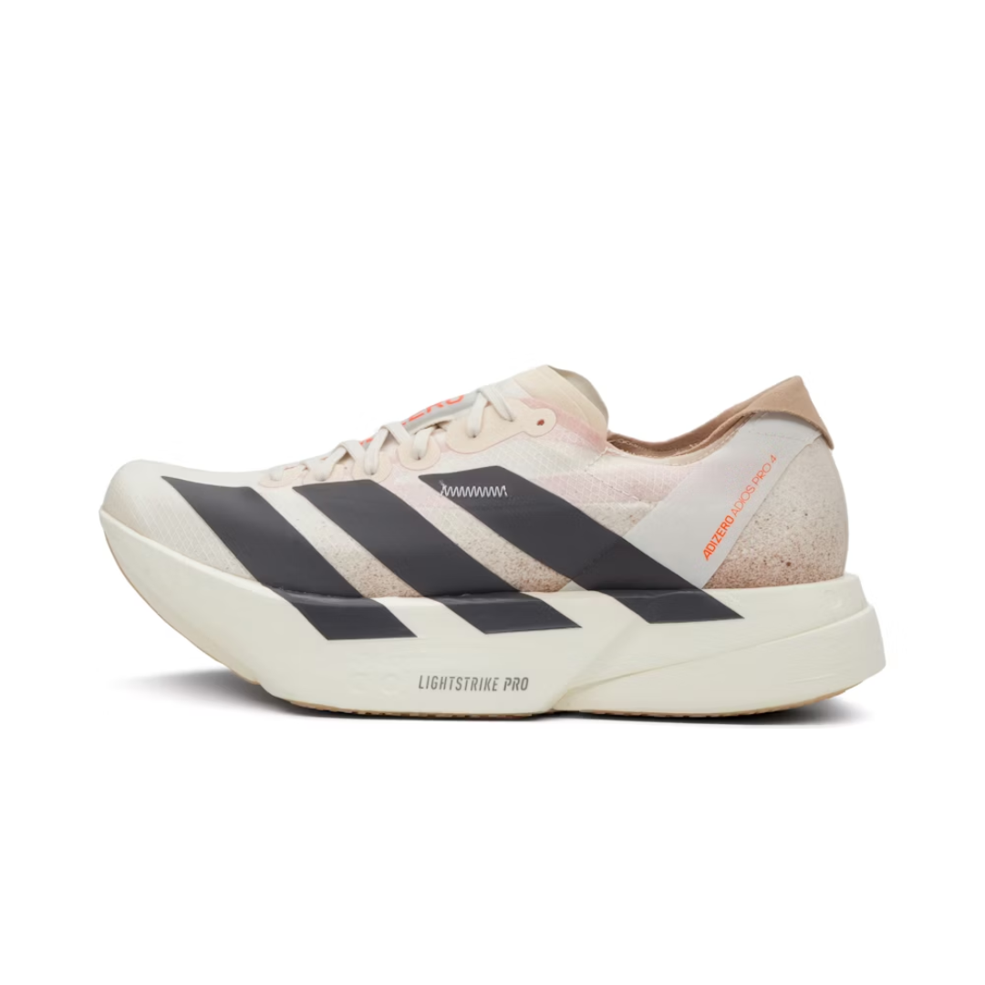 adidas Adizero Adios Pro 4 Chalk White Grey Strata by ADIDAS RUNNING