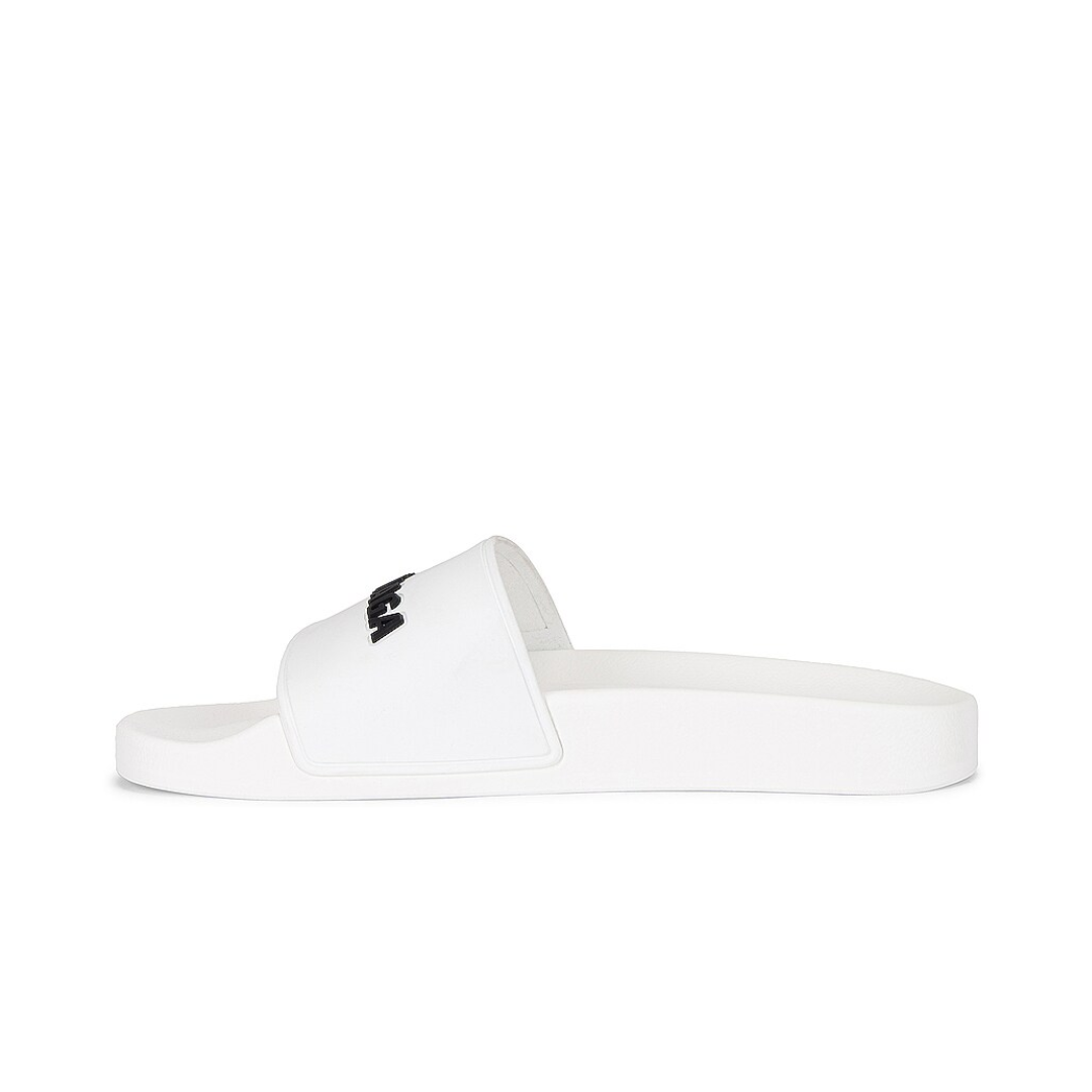 BALENCIAGA POOL SLIDE WHITE by Balenciaga