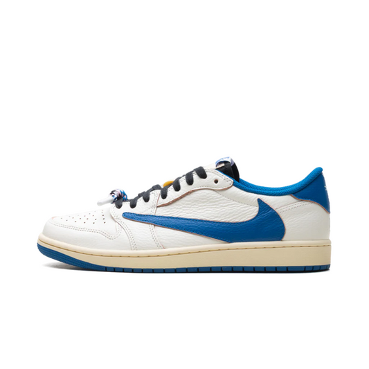 Jordan 1 Retro Low OG SP Fragment x Travis Scott Sail Military Blue by Nike Air Jordan