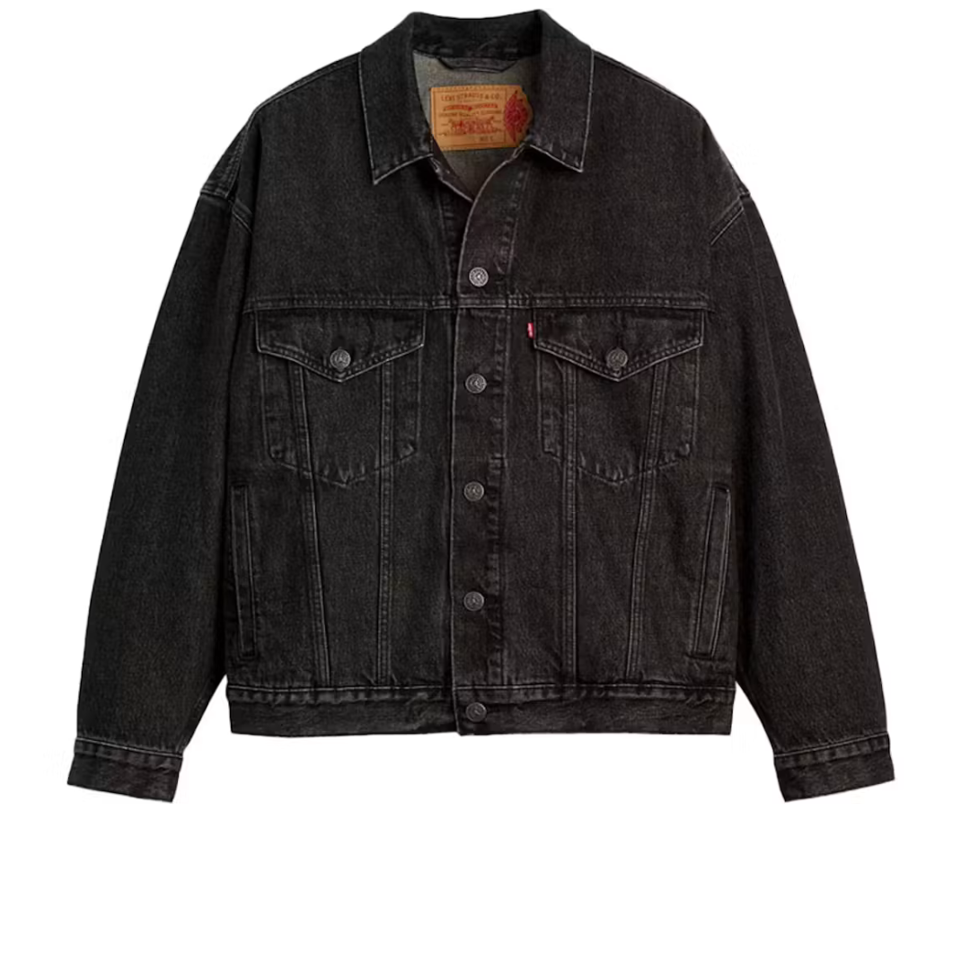 LEVIS  X NIKE JORDAN TYPE III TRUCKER JACKET BLACK WASH BLACK by LEVIS