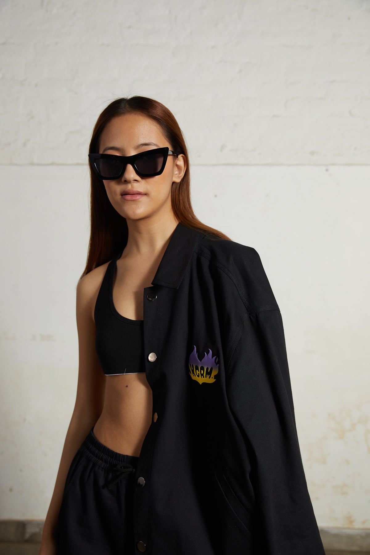 'Your Gram Sucks' Cotton Twill Shacket by Kilogram