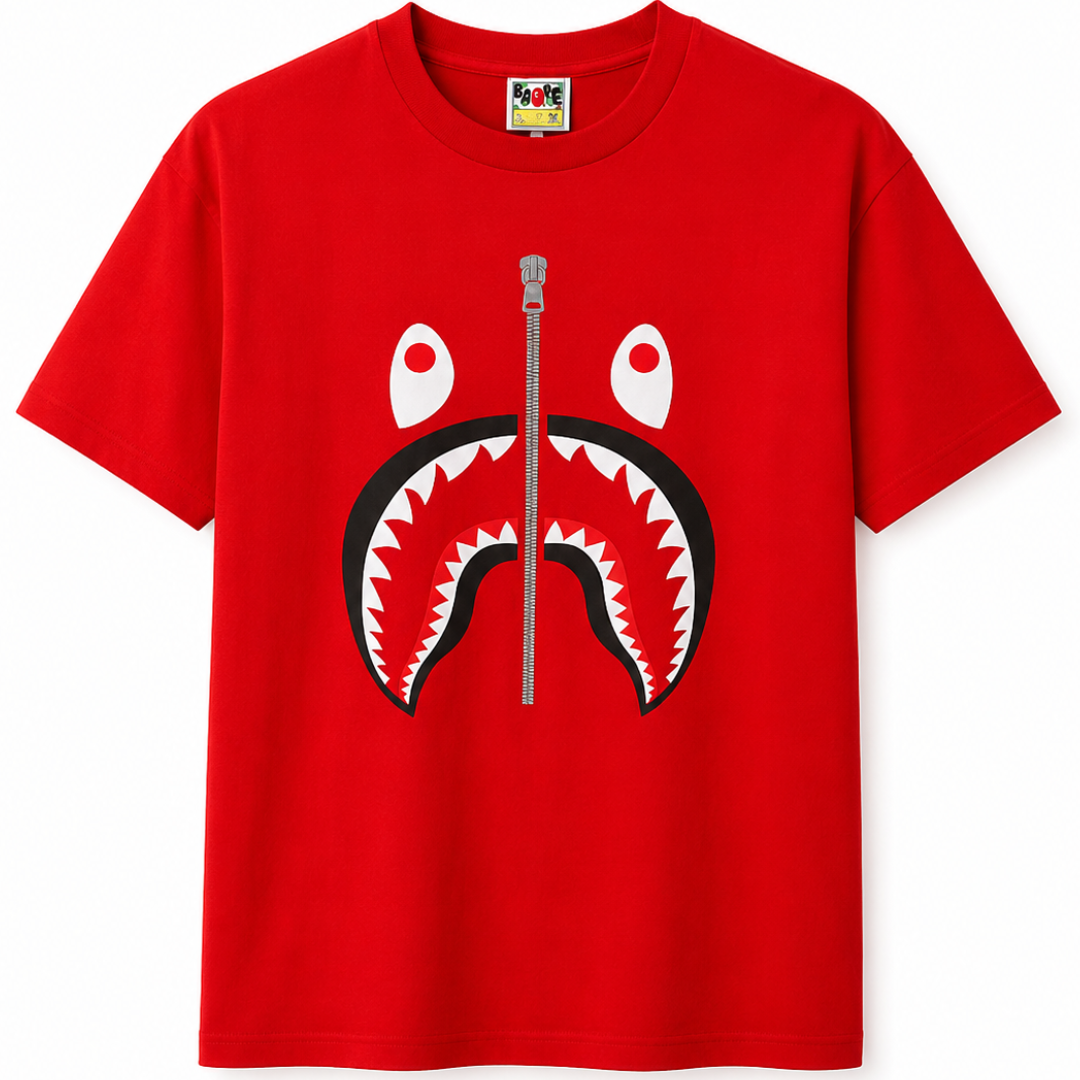 BAPE SHARK TEE	RED by BAPE