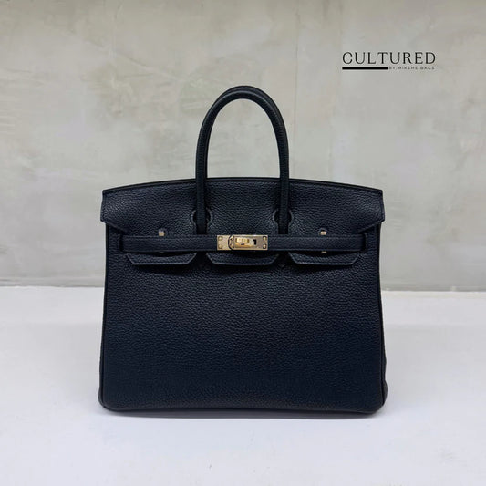 Hermès Birkin 25 – Togo Leather in Bleu Nuit with Gold Hardware