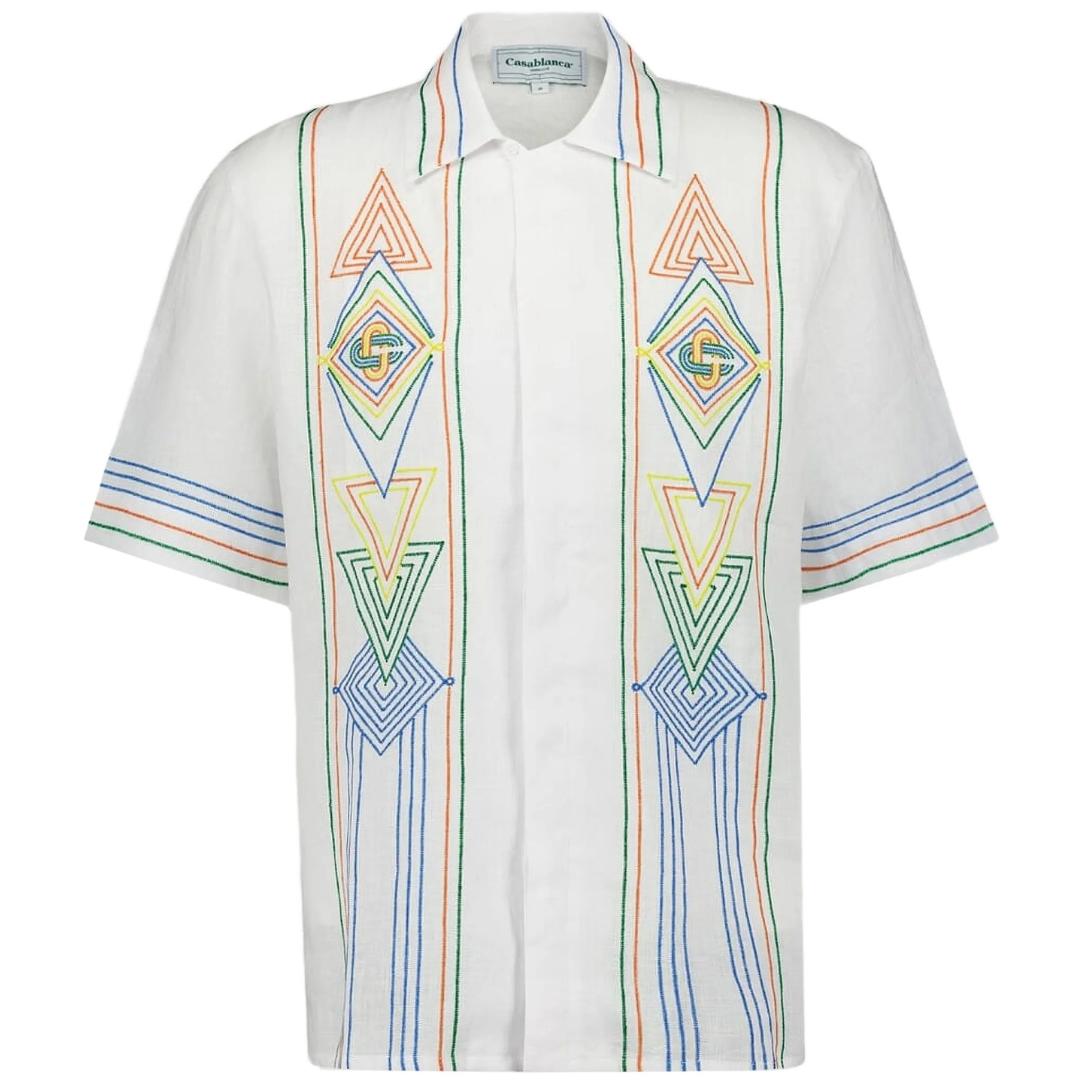 CASABLANCA LE FIL DE LA MUSIQUE SHIRT WHITE by CASABLANCA