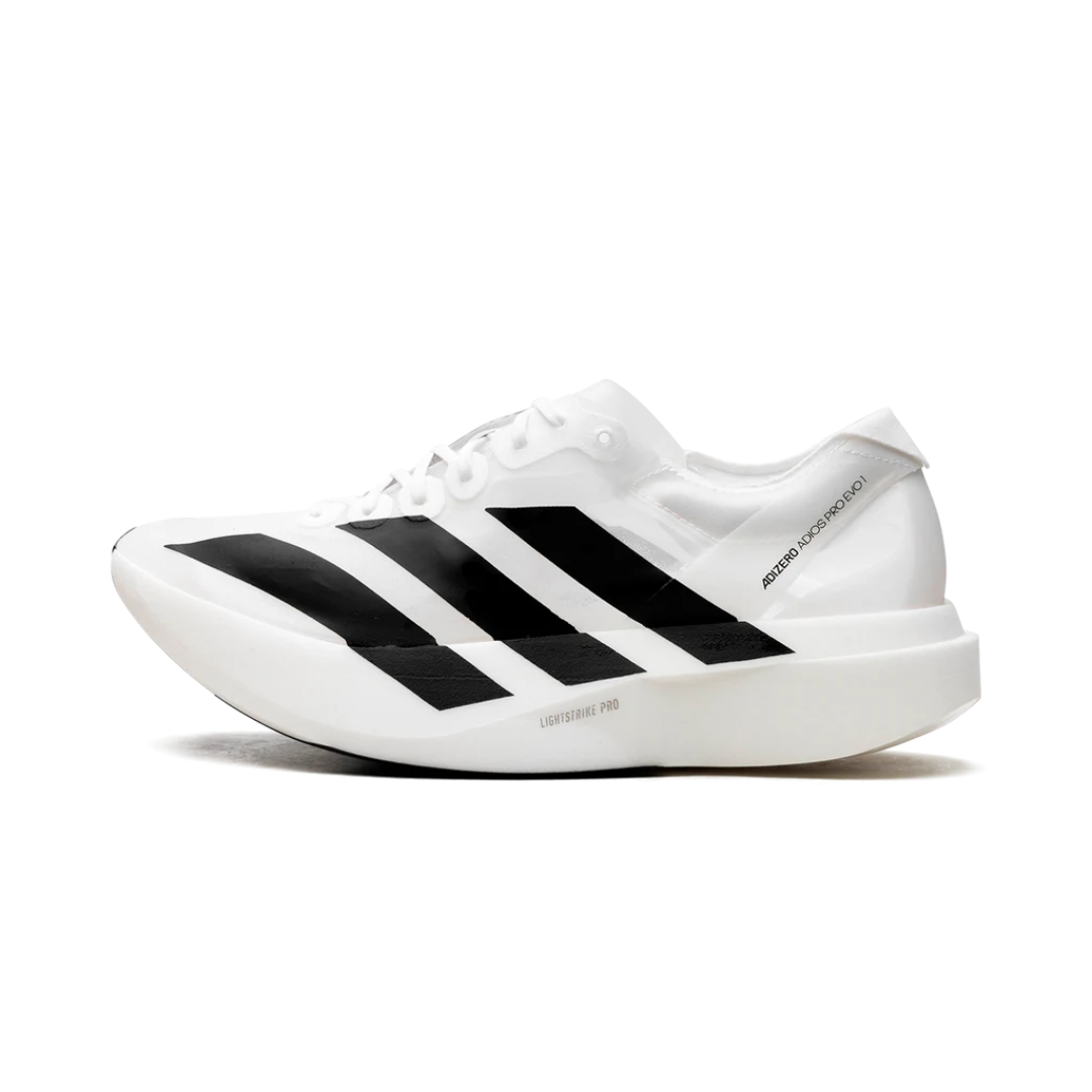 adidas Adizero Adios Pro Evo 1 White Black by ADIDAS RUNNING