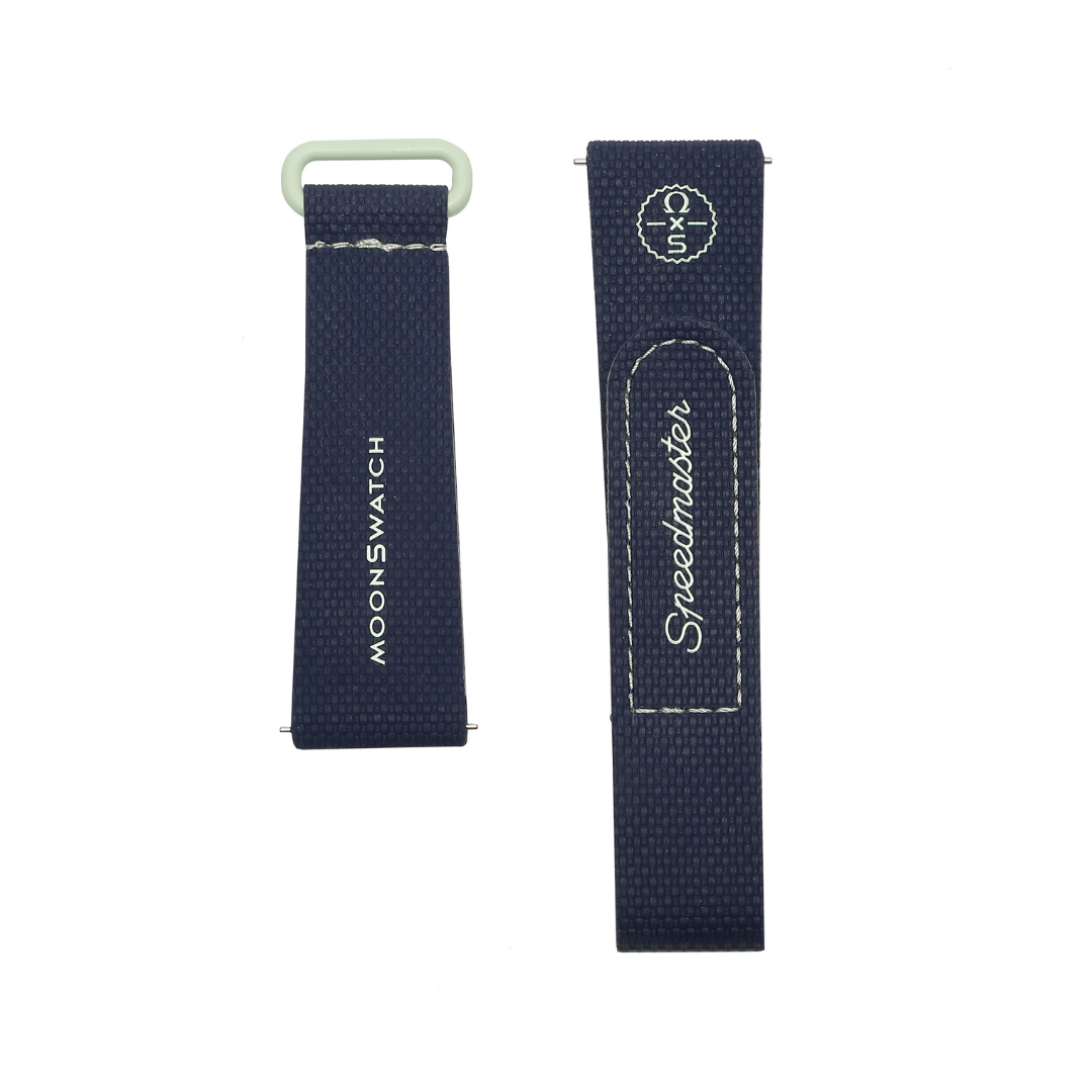 Swatch x Omega Bioceramic Moonswatch Dark Blue Green Straps by Omega