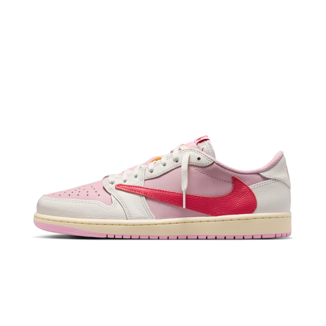 Jordan 1 Retro Low OG SP Travis Scott Sail Tropical Pink by Nike Air Jordan