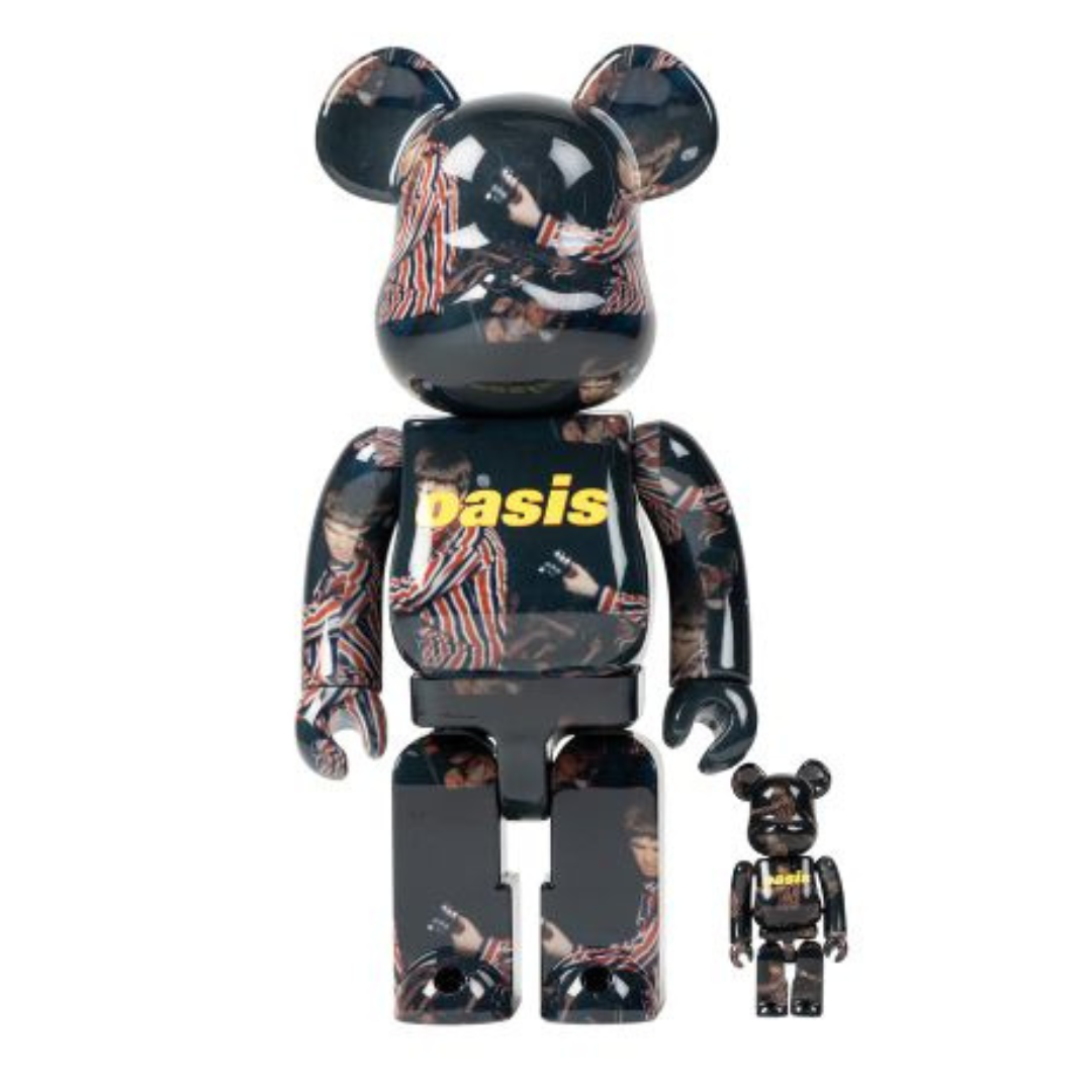 Bearbrick x Oasis Knebworth 1996 (Noel Gallagher) 100% & 400% Set by BEARBRICK