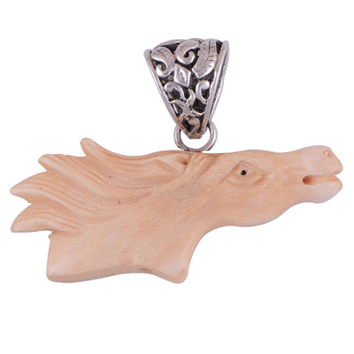 Bone Face 925 Sterling Silver Pendant - R100542-9