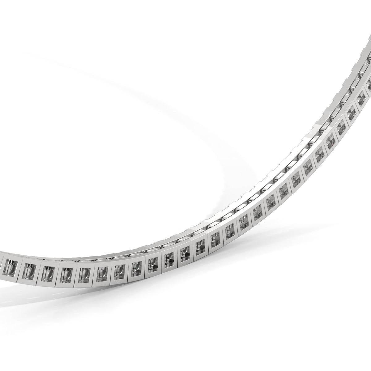 3MM TENNIS NECKLACE by The Noble Sculptor