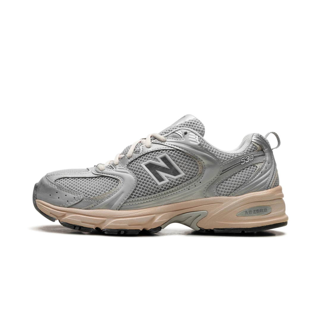 New Balance 530 Vintage Silver Metallic Moonbeam by New Balance