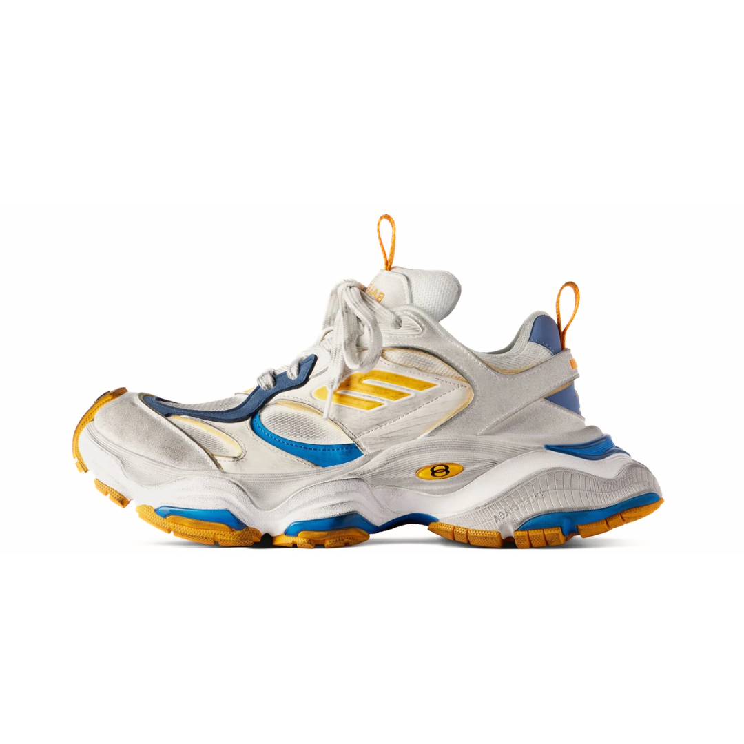 Balenciaga Cargo Worn-Out White Orange Blue by Balenciaga