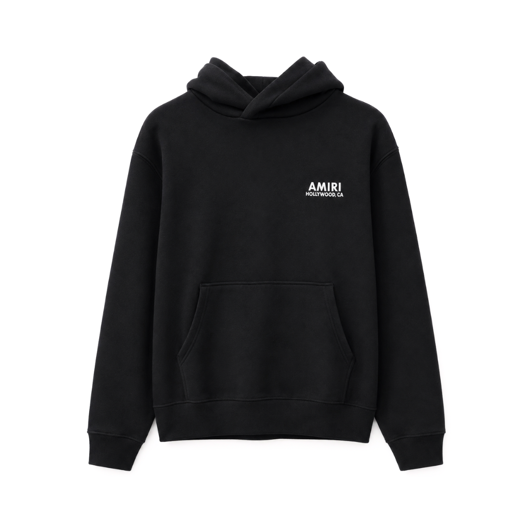 AMIRI A RAINBOW HOODIE BLACK by AMIRI Apparel
