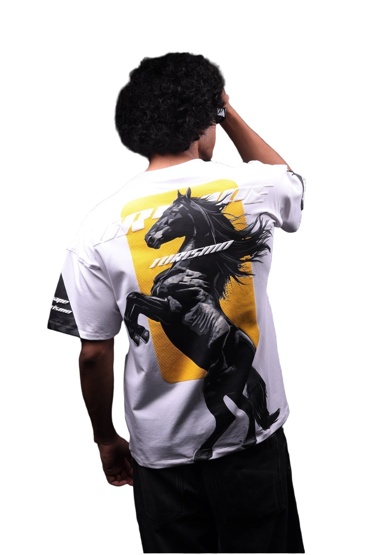 GT WHITE STALLION T-SHIRT by GRYAPE