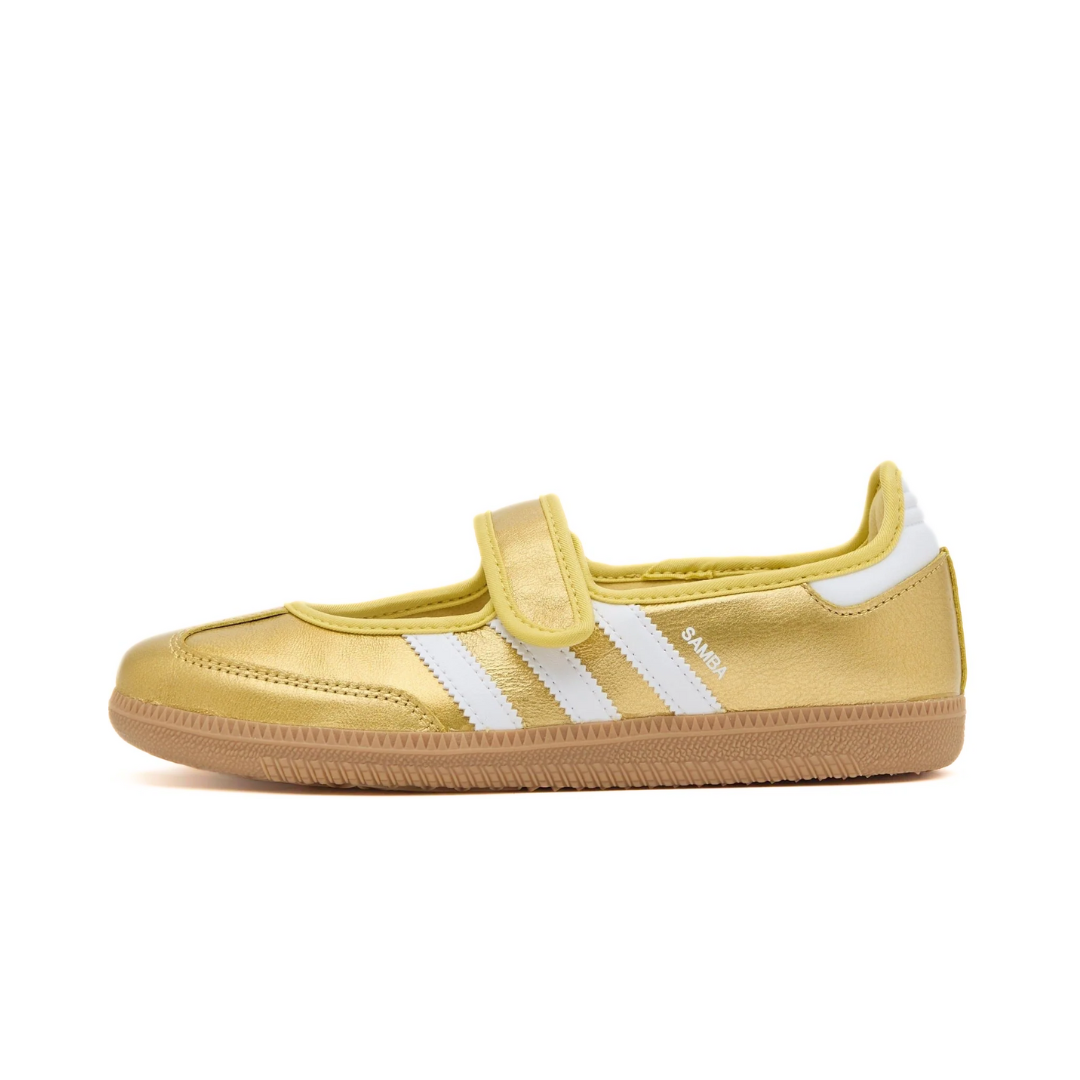 adidas Samba JANE Gold Metallic Cloud White Gum (W) by ADIDAS