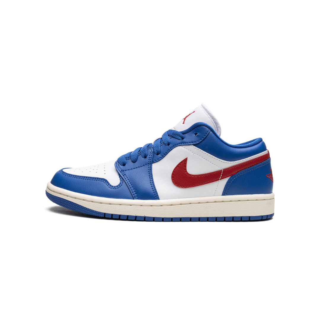 Jordan 1 Low Sport Blue Gym Red (W) by Nike Air Jordan