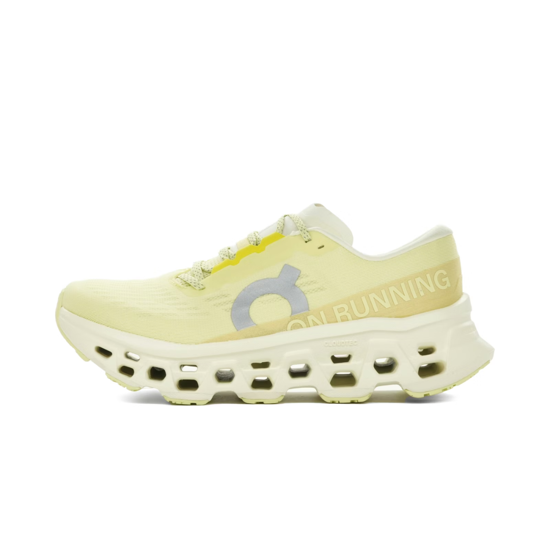 On Running Cloudmonster 3 wide Limelight Seedling by ON